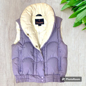 HERMANS Vintage 80's Lavender Purple Puffy Button Up Vest